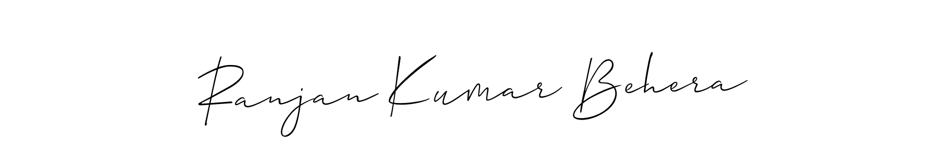 Use a signature maker to create a handwritten signature online. With this signature software, you can design (Allison_Script) your own signature for name Ranjan Kumar Behera. Ranjan Kumar Behera signature style 2 images and pictures png