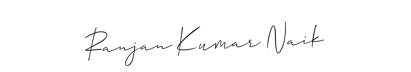 You should practise on your own different ways (Allison_Script) to write your name (Ranjan Kumar Naik) in signature. don't let someone else do it for you. Ranjan Kumar Naik signature style 2 images and pictures png
