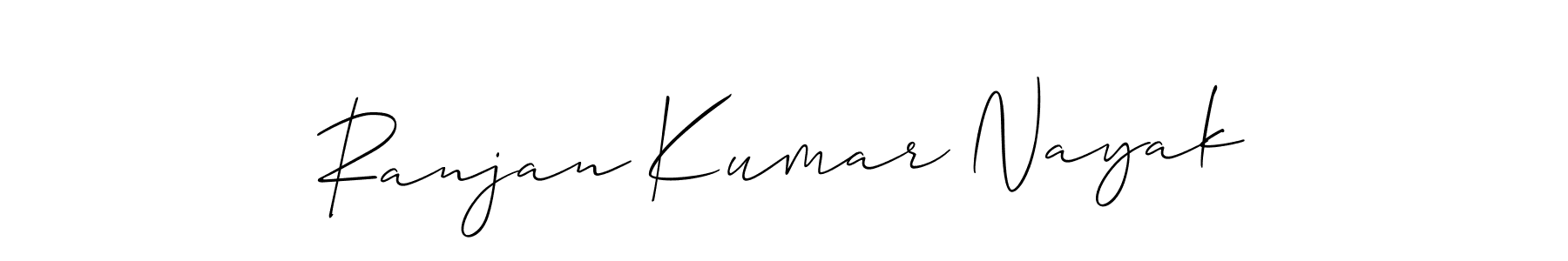 Use a signature maker to create a handwritten signature online. With this signature software, you can design (Allison_Script) your own signature for name Ranjan Kumar Nayak. Ranjan Kumar Nayak signature style 2 images and pictures png