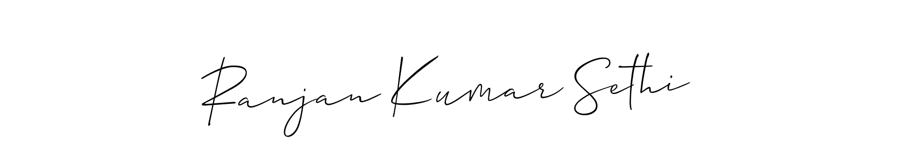 You should practise on your own different ways (Allison_Script) to write your name (Ranjan Kumar Sethi) in signature. don't let someone else do it for you. Ranjan Kumar Sethi signature style 2 images and pictures png