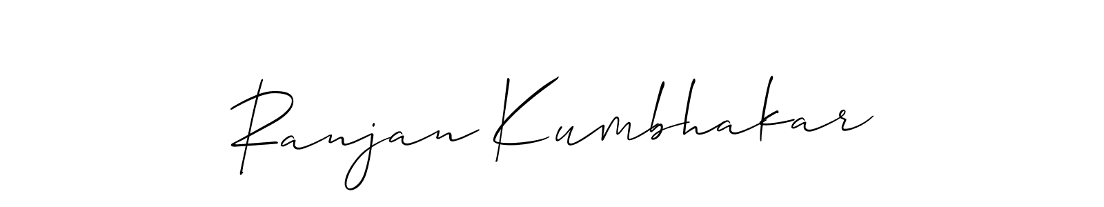 Make a beautiful signature design for name Ranjan Kumbhakar. Use this online signature maker to create a handwritten signature for free. Ranjan Kumbhakar signature style 2 images and pictures png