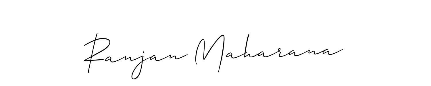 Design your own signature with our free online signature maker. With this signature software, you can create a handwritten (Allison_Script) signature for name Ranjan Maharana. Ranjan Maharana signature style 2 images and pictures png