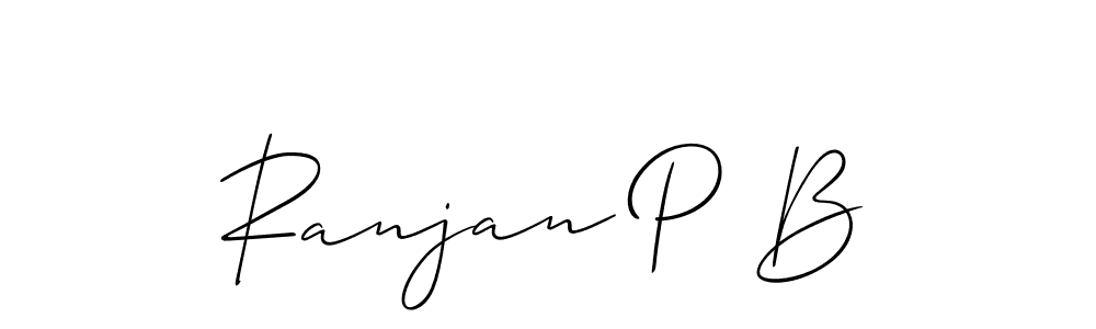 Best and Professional Signature Style for Ranjan P B. Allison_Script Best Signature Style Collection. Ranjan P B signature style 2 images and pictures png