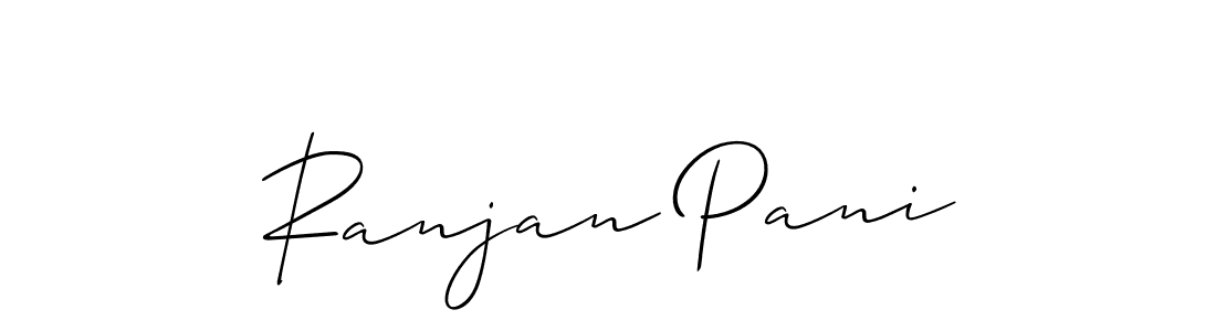 Make a short Ranjan Pani signature style. Manage your documents anywhere anytime using Allison_Script. Create and add eSignatures, submit forms, share and send files easily. Ranjan Pani signature style 2 images and pictures png