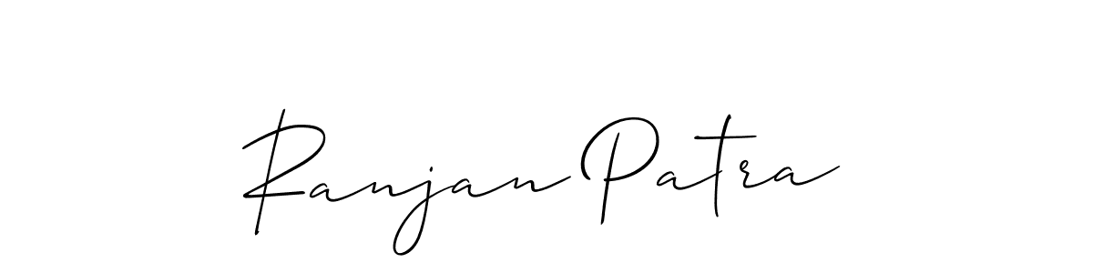 Design your own signature with our free online signature maker. With this signature software, you can create a handwritten (Allison_Script) signature for name Ranjan Patra. Ranjan Patra signature style 2 images and pictures png