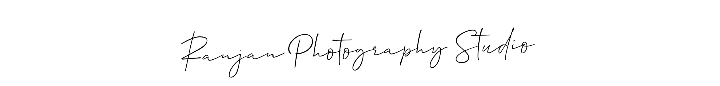 Use a signature maker to create a handwritten signature online. With this signature software, you can design (Allison_Script) your own signature for name Ranjan Photography Studio. Ranjan Photography Studio signature style 2 images and pictures png