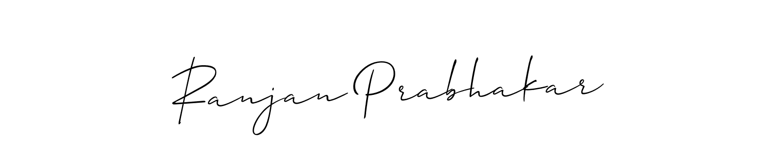 Make a short Ranjan Prabhakar signature style. Manage your documents anywhere anytime using Allison_Script. Create and add eSignatures, submit forms, share and send files easily. Ranjan Prabhakar signature style 2 images and pictures png