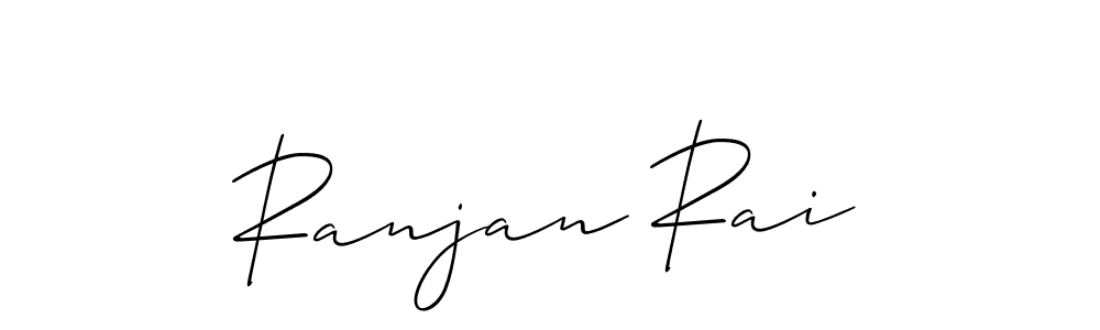 Create a beautiful signature design for name Ranjan Rai. With this signature (Allison_Script) fonts, you can make a handwritten signature for free. Ranjan Rai signature style 2 images and pictures png