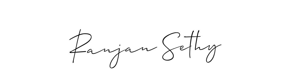 It looks lik you need a new signature style for name Ranjan Sethy. Design unique handwritten (Allison_Script) signature with our free signature maker in just a few clicks. Ranjan Sethy signature style 2 images and pictures png