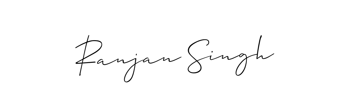 Allison_Script is a professional signature style that is perfect for those who want to add a touch of class to their signature. It is also a great choice for those who want to make their signature more unique. Get Ranjan Singh name to fancy signature for free. Ranjan Singh signature style 2 images and pictures png