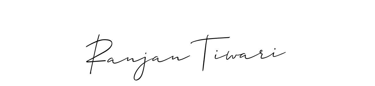 Create a beautiful signature design for name Ranjan Tiwari. With this signature (Allison_Script) fonts, you can make a handwritten signature for free. Ranjan Tiwari signature style 2 images and pictures png