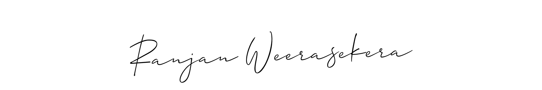 How to make Ranjan Weerasekera signature? Allison_Script is a professional autograph style. Create handwritten signature for Ranjan Weerasekera name. Ranjan Weerasekera signature style 2 images and pictures png