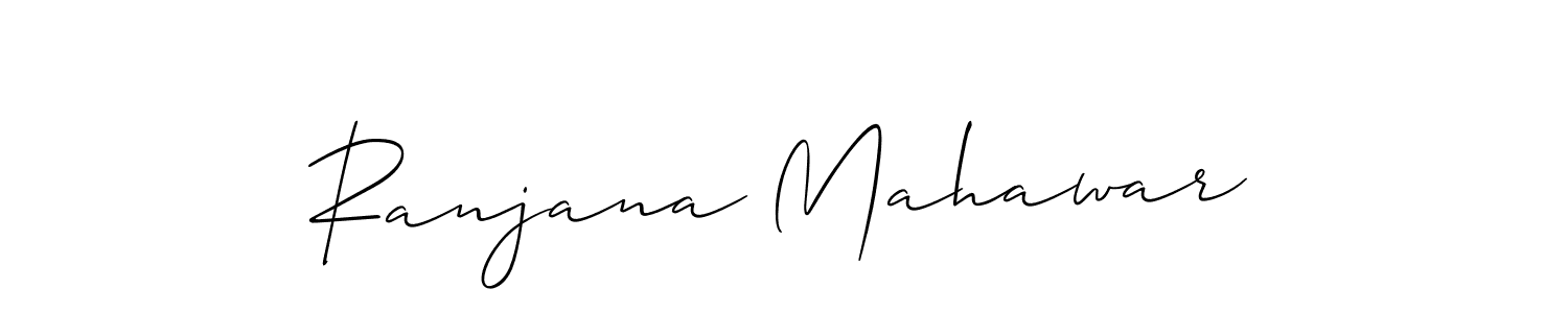 Similarly Allison_Script is the best handwritten signature design. Signature creator online .You can use it as an online autograph creator for name Ranjana Mahawar. Ranjana Mahawar signature style 2 images and pictures png