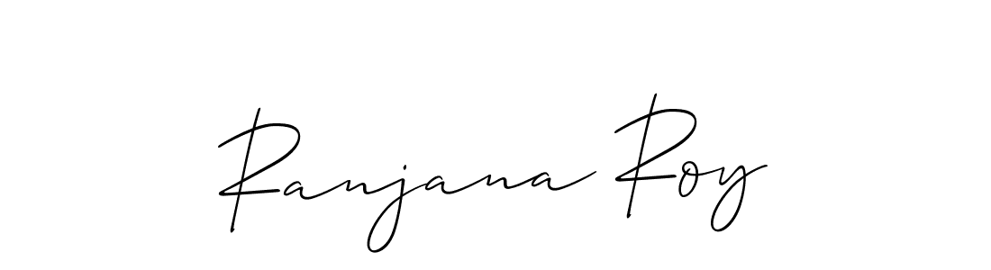 Use a signature maker to create a handwritten signature online. With this signature software, you can design (Allison_Script) your own signature for name Ranjana Roy. Ranjana Roy signature style 2 images and pictures png