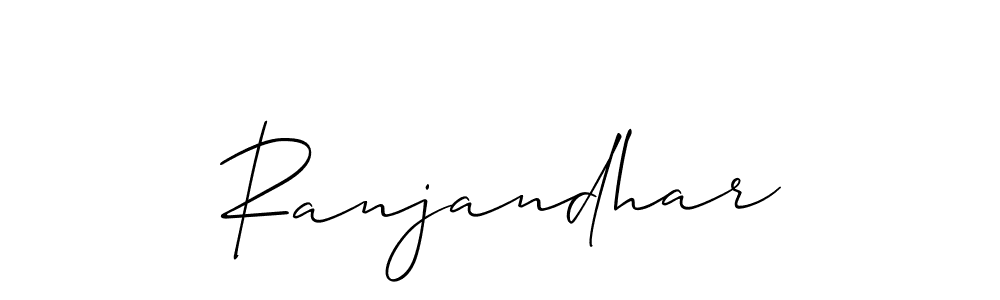 How to make Ranjandhar signature? Allison_Script is a professional autograph style. Create handwritten signature for Ranjandhar name. Ranjandhar signature style 2 images and pictures png