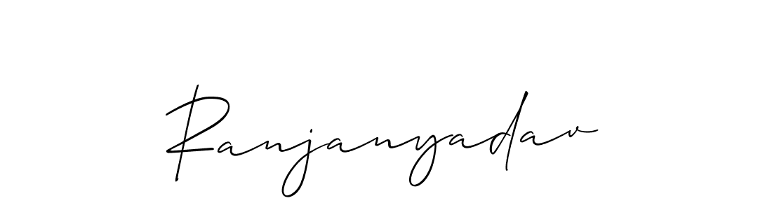 if you are searching for the best signature style for your name Ranjanyadav. so please give up your signature search. here we have designed multiple signature styles  using Allison_Script. Ranjanyadav signature style 2 images and pictures png