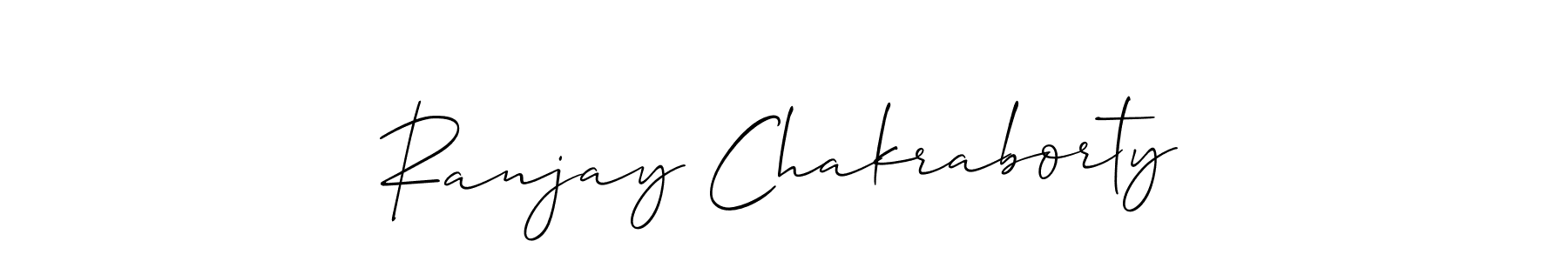 Make a short Ranjay Chakraborty signature style. Manage your documents anywhere anytime using Allison_Script. Create and add eSignatures, submit forms, share and send files easily. Ranjay Chakraborty signature style 2 images and pictures png