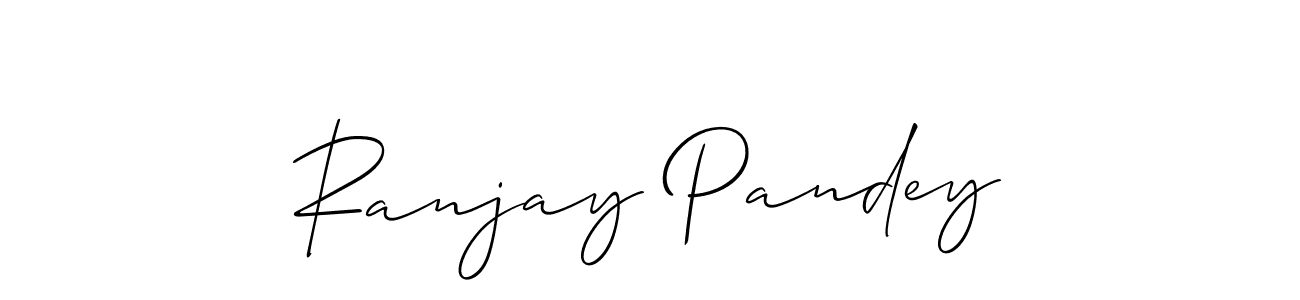 Also we have Ranjay Pandey name is the best signature style. Create professional handwritten signature collection using Allison_Script autograph style. Ranjay Pandey signature style 2 images and pictures png