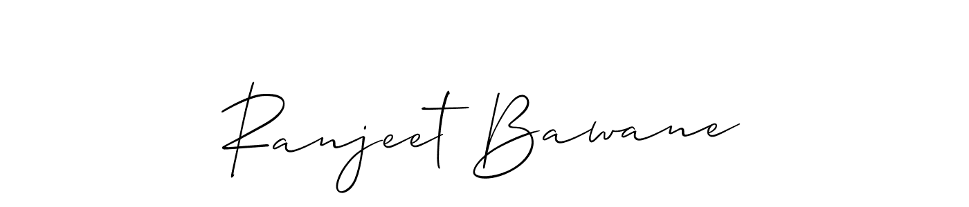 You should practise on your own different ways (Allison_Script) to write your name (Ranjeet Bawane) in signature. don't let someone else do it for you. Ranjeet Bawane signature style 2 images and pictures png