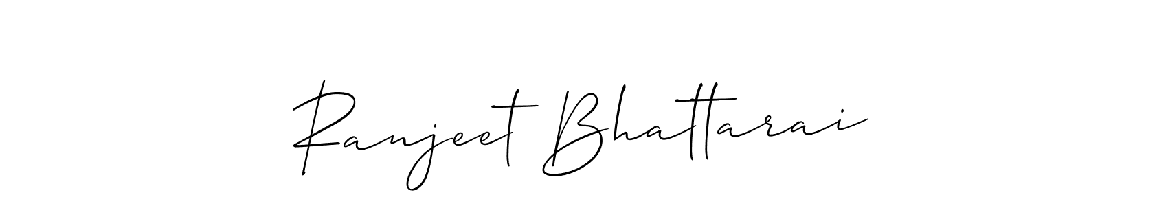 How to make Ranjeet Bhattarai signature? Allison_Script is a professional autograph style. Create handwritten signature for Ranjeet Bhattarai name. Ranjeet Bhattarai signature style 2 images and pictures png