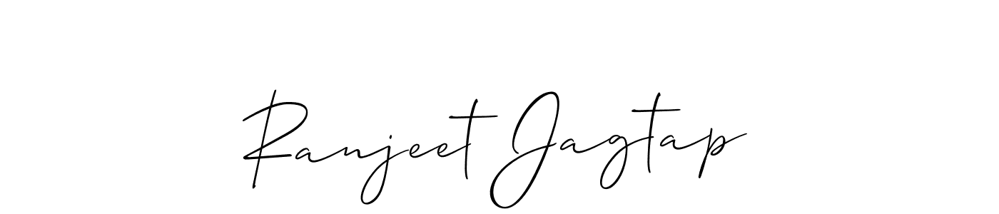 Use a signature maker to create a handwritten signature online. With this signature software, you can design (Allison_Script) your own signature for name Ranjeet Jagtap. Ranjeet Jagtap signature style 2 images and pictures png
