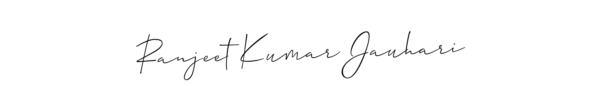 Ranjeet Kumar Jauhari stylish signature style. Best Handwritten Sign (Allison_Script) for my name. Handwritten Signature Collection Ideas for my name Ranjeet Kumar Jauhari. Ranjeet Kumar Jauhari signature style 2 images and pictures png