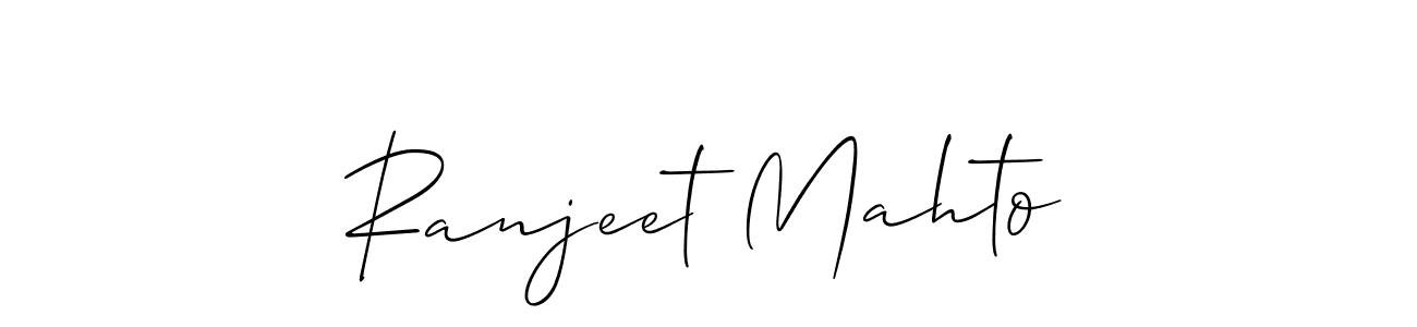 Also we have Ranjeet Mahto name is the best signature style. Create professional handwritten signature collection using Allison_Script autograph style. Ranjeet Mahto signature style 2 images and pictures png