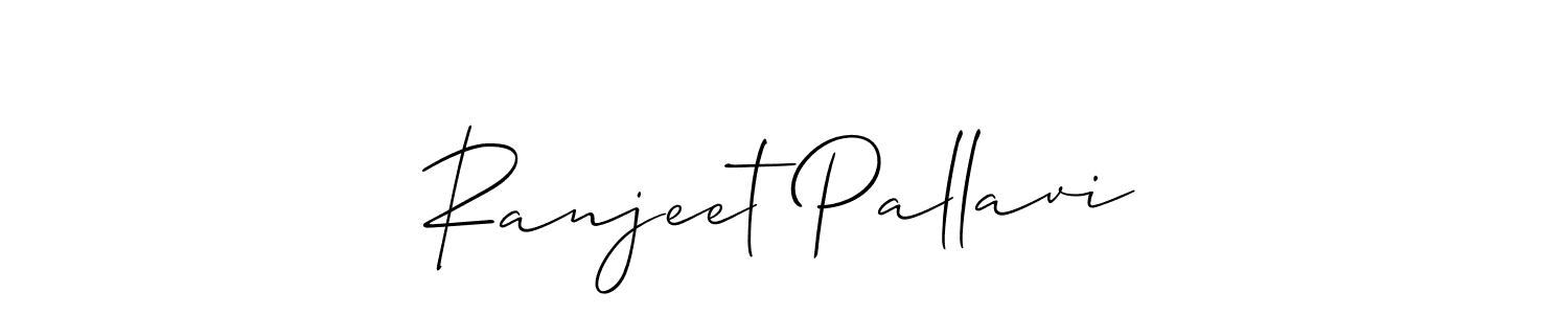 Use a signature maker to create a handwritten signature online. With this signature software, you can design (Allison_Script) your own signature for name Ranjeet Pallavi. Ranjeet Pallavi signature style 2 images and pictures png