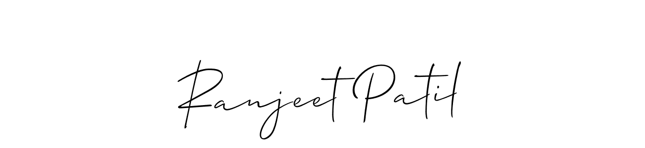 Also we have Ranjeet Patil name is the best signature style. Create professional handwritten signature collection using Allison_Script autograph style. Ranjeet Patil signature style 2 images and pictures png