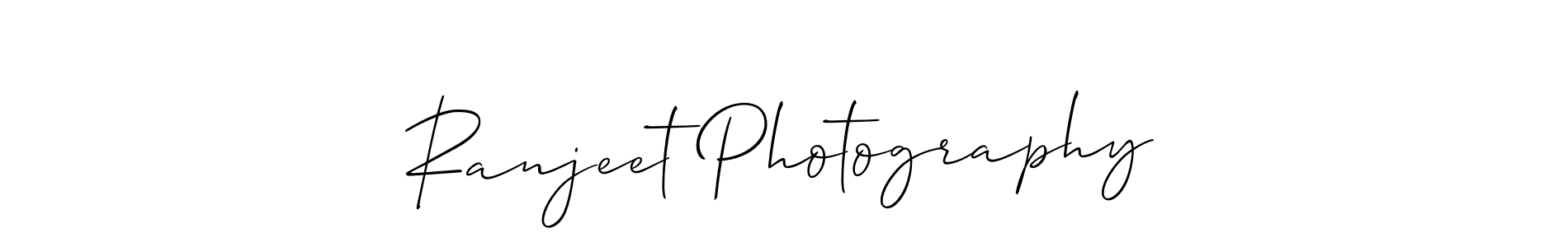 How to make Ranjeet Photography signature? Allison_Script is a professional autograph style. Create handwritten signature for Ranjeet Photography name. Ranjeet Photography signature style 2 images and pictures png