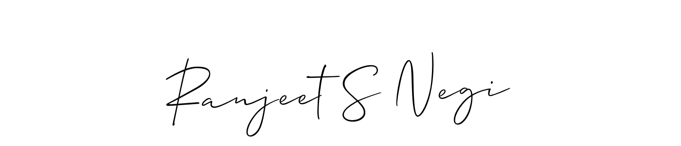 Make a beautiful signature design for name Ranjeet S Negi. Use this online signature maker to create a handwritten signature for free. Ranjeet S Negi signature style 2 images and pictures png