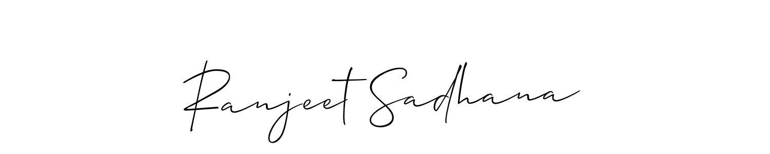 Once you've used our free online signature maker to create your best signature Allison_Script style, it's time to enjoy all of the benefits that Ranjeet Sadhana name signing documents. Ranjeet Sadhana signature style 2 images and pictures png