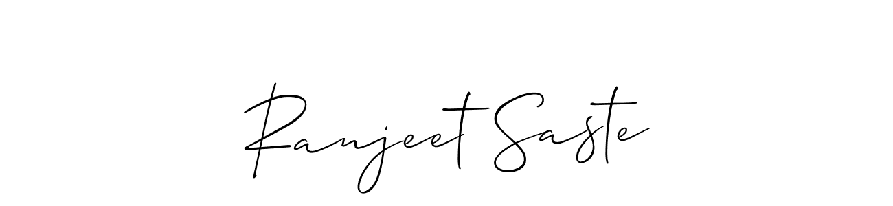 Make a beautiful signature design for name Ranjeet Saste. Use this online signature maker to create a handwritten signature for free. Ranjeet Saste signature style 2 images and pictures png