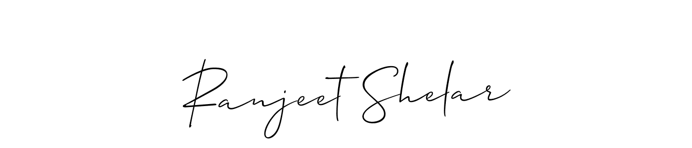It looks lik you need a new signature style for name Ranjeet Shelar. Design unique handwritten (Allison_Script) signature with our free signature maker in just a few clicks. Ranjeet Shelar signature style 2 images and pictures png