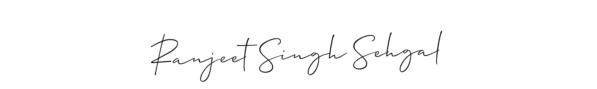 Make a short Ranjeet Singh Sehgal signature style. Manage your documents anywhere anytime using Allison_Script. Create and add eSignatures, submit forms, share and send files easily. Ranjeet Singh Sehgal signature style 2 images and pictures png