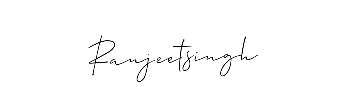 You should practise on your own different ways (Allison_Script) to write your name (Ranjeetsingh) in signature. don't let someone else do it for you. Ranjeetsingh signature style 2 images and pictures png