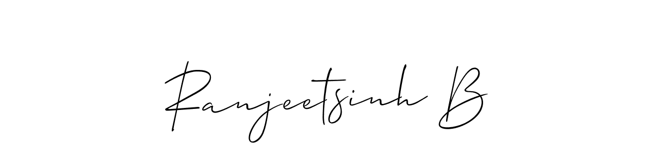 Create a beautiful signature design for name Ranjeetsinh B. With this signature (Allison_Script) fonts, you can make a handwritten signature for free. Ranjeetsinh B signature style 2 images and pictures png