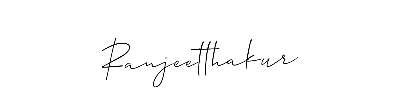 Make a beautiful signature design for name Ranjeetthakur. With this signature (Allison_Script) style, you can create a handwritten signature for free. Ranjeetthakur signature style 2 images and pictures png