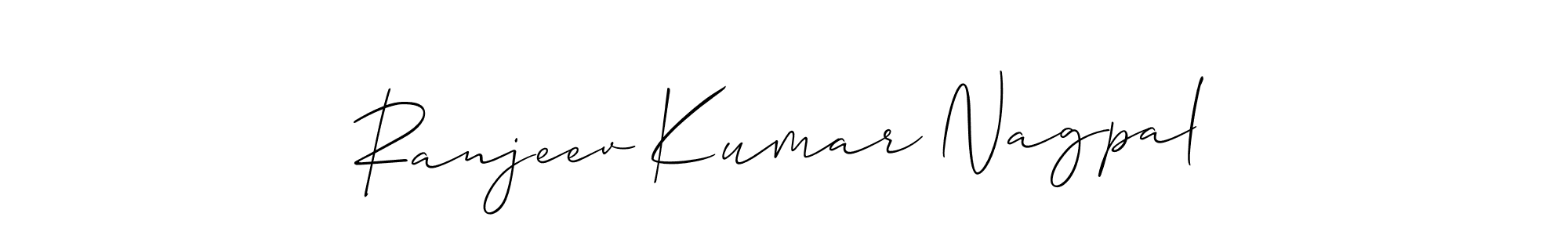 Create a beautiful signature design for name Ranjeev Kumar Nagpal. With this signature (Allison_Script) fonts, you can make a handwritten signature for free. Ranjeev Kumar Nagpal signature style 2 images and pictures png