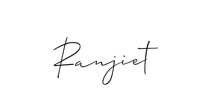 Best and Professional Signature Style for Ranjiet. Allison_Script Best Signature Style Collection. Ranjiet signature style 2 images and pictures png