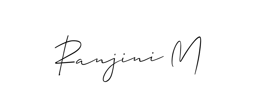 Best and Professional Signature Style for Ranjini M. Allison_Script Best Signature Style Collection. Ranjini M signature style 2 images and pictures png