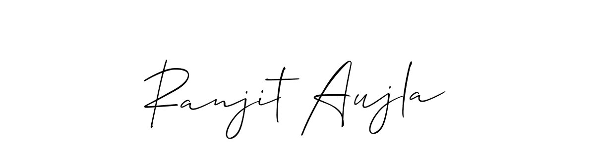 Also You can easily find your signature by using the search form. We will create Ranjit Aujla name handwritten signature images for you free of cost using Allison_Script sign style. Ranjit Aujla signature style 2 images and pictures png