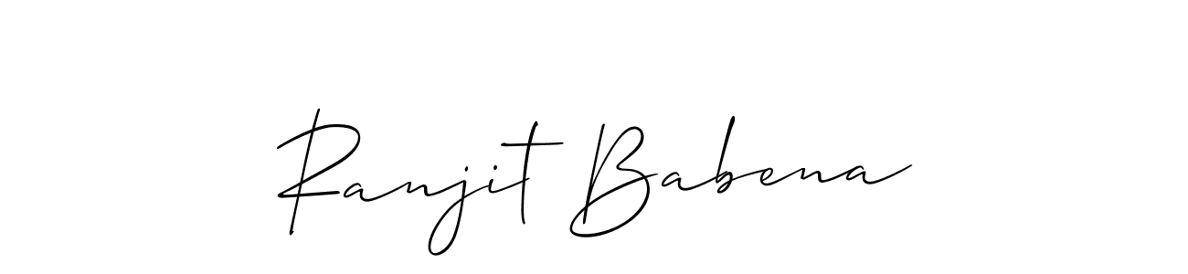 Here are the top 10 professional signature styles for the name Ranjit Babena. These are the best autograph styles you can use for your name. Ranjit Babena signature style 2 images and pictures png