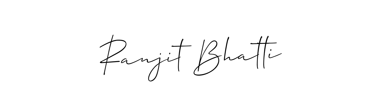 How to Draw Ranjit Bhatti signature style? Allison_Script is a latest design signature styles for name Ranjit Bhatti. Ranjit Bhatti signature style 2 images and pictures png