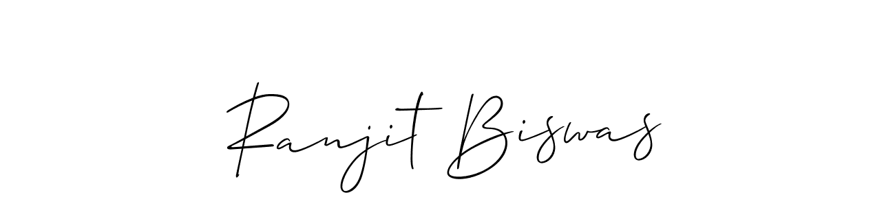 How to make Ranjit Biswas signature? Allison_Script is a professional autograph style. Create handwritten signature for Ranjit Biswas name. Ranjit Biswas signature style 2 images and pictures png