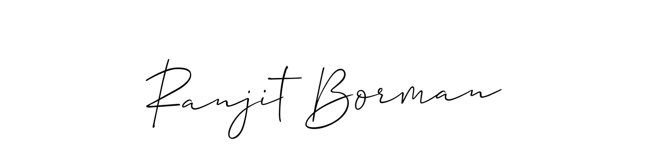 Check out images of Autograph of Ranjit Borman name. Actor Ranjit Borman Signature Style. Allison_Script is a professional sign style online. Ranjit Borman signature style 2 images and pictures png