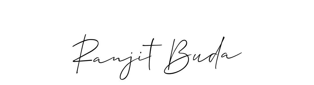 Allison_Script is a professional signature style that is perfect for those who want to add a touch of class to their signature. It is also a great choice for those who want to make their signature more unique. Get Ranjit Buda name to fancy signature for free. Ranjit Buda signature style 2 images and pictures png