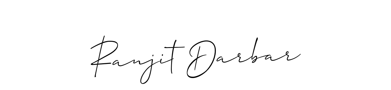 How to make Ranjit Darbar signature? Allison_Script is a professional autograph style. Create handwritten signature for Ranjit Darbar name. Ranjit Darbar signature style 2 images and pictures png