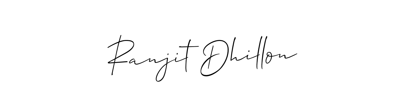 How to Draw Ranjit Dhillon signature style? Allison_Script is a latest design signature styles for name Ranjit Dhillon. Ranjit Dhillon signature style 2 images and pictures png