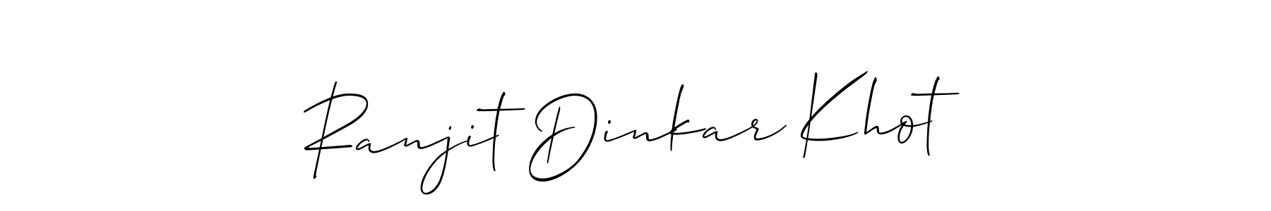 Create a beautiful signature design for name Ranjit Dinkar Khot. With this signature (Allison_Script) fonts, you can make a handwritten signature for free. Ranjit Dinkar Khot signature style 2 images and pictures png